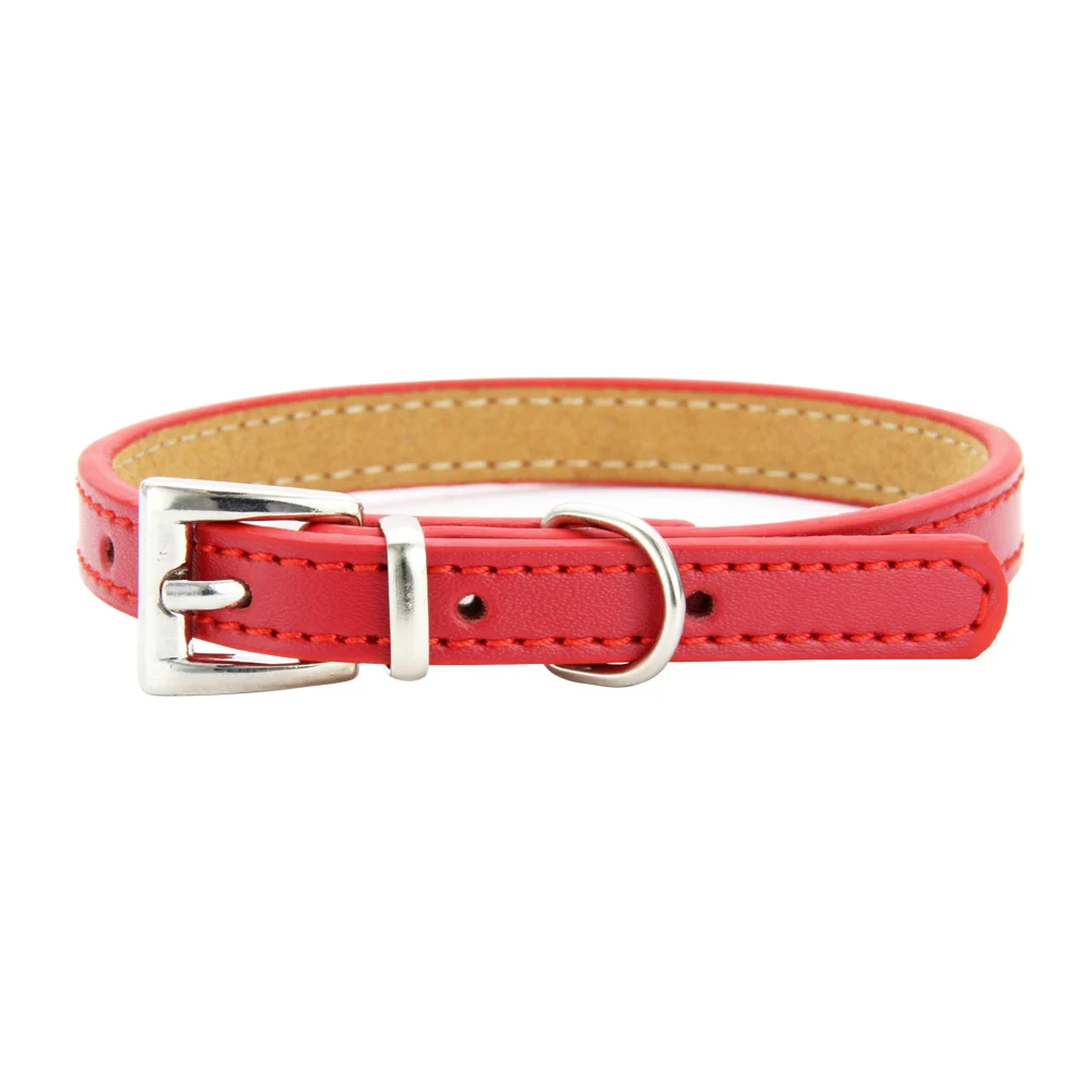 Персонализированный ошейник для собак из натуральной кожи прочный щенков