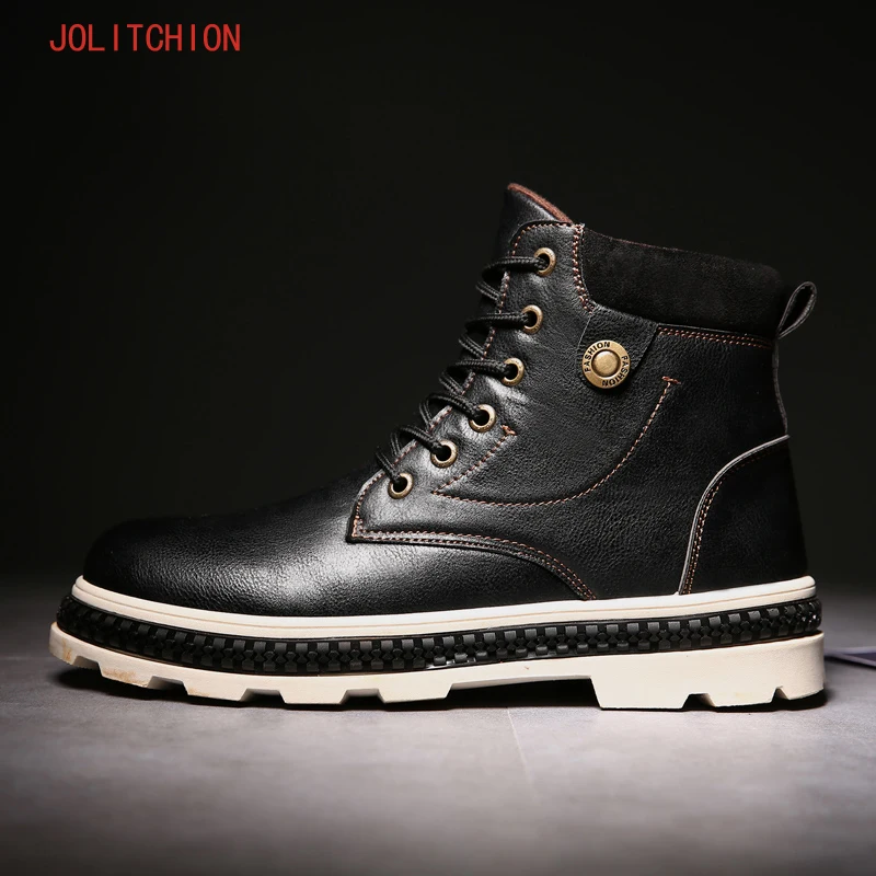 Зимние мужские повседневные ботинки; уличные кроссовки; полуботинки martin; zapatillas hombre; Высококачественная кожаная мужская обувь; chaussure homme