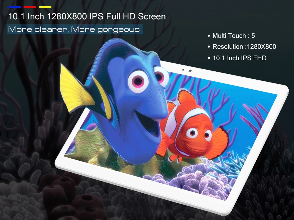 Игр и видео 10 дюймов Android 8,0 Планшеты PC 4Гб Оперативная память 64 Гб Встроенная память 8 ядер Восьмиядерный 3g/4 аппарат не привязан к оператору сотовой связи, Wi-Fi, A-GPS Bluetooth планшет