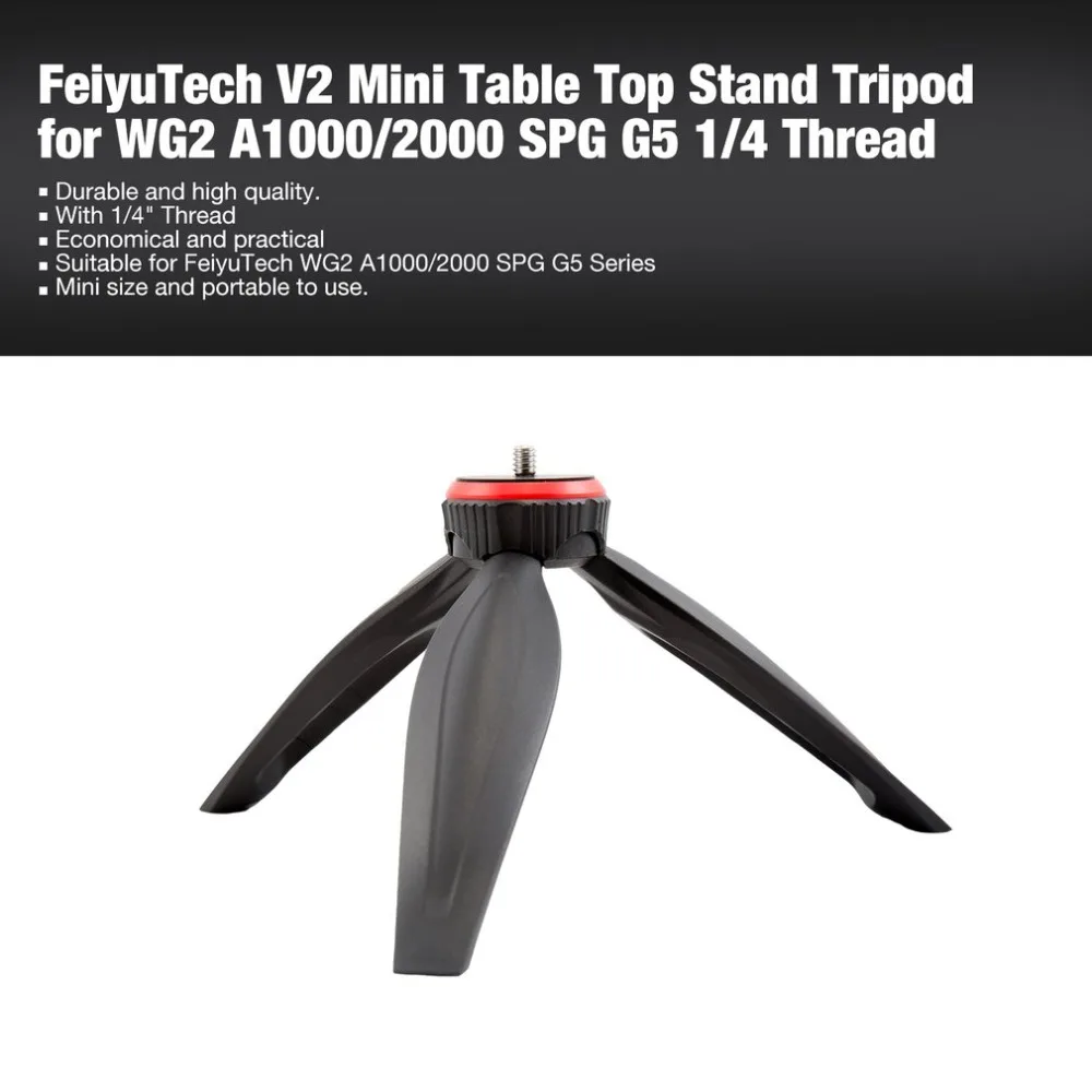 FeiyuTech V2 мини переносной стол Верхний кронштейн штатив для FeiyuTech WG2 A1000/2000/SPG/G5 серии шарнирный стабилизатор с 1/" резьба
