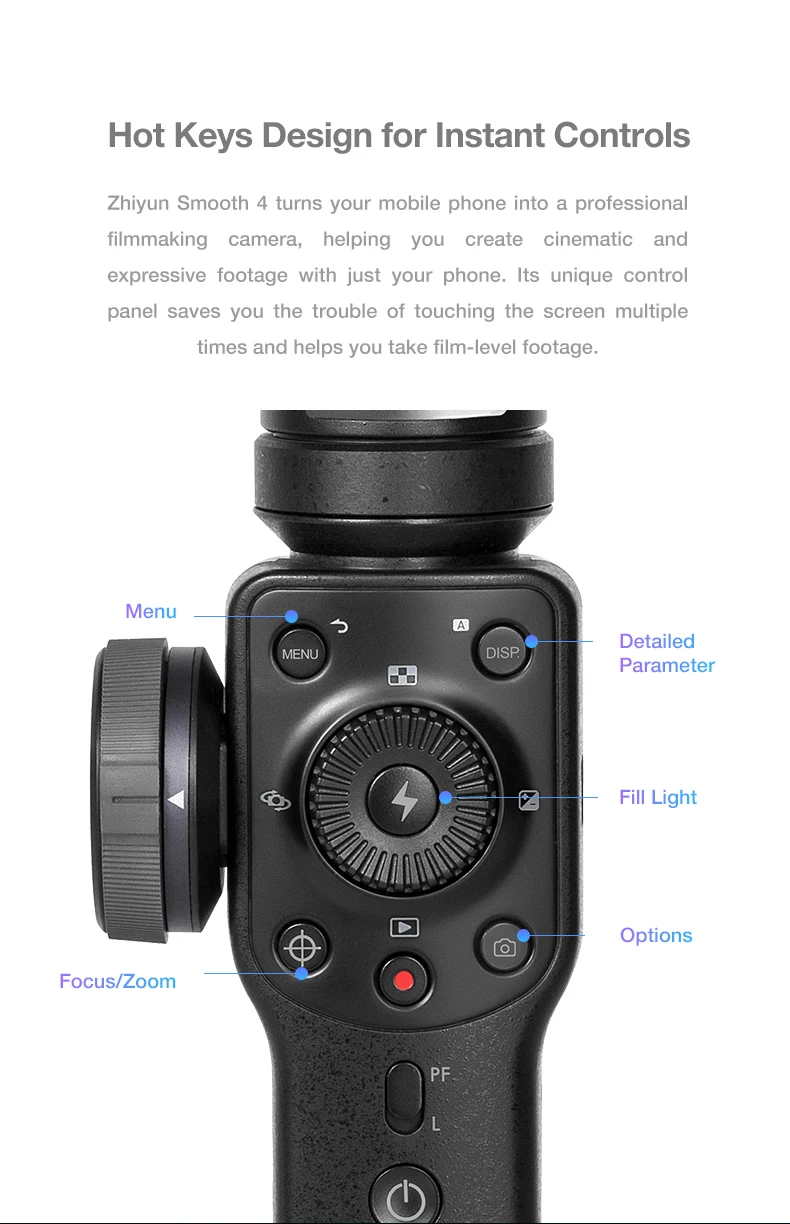ZHIYUN Smooth 4 ручной 3 оси Gimbal стабилизатор для смартфонов, как iPhone x 8 7 Plus samsung Gopro hero 6 5 session smooth q
