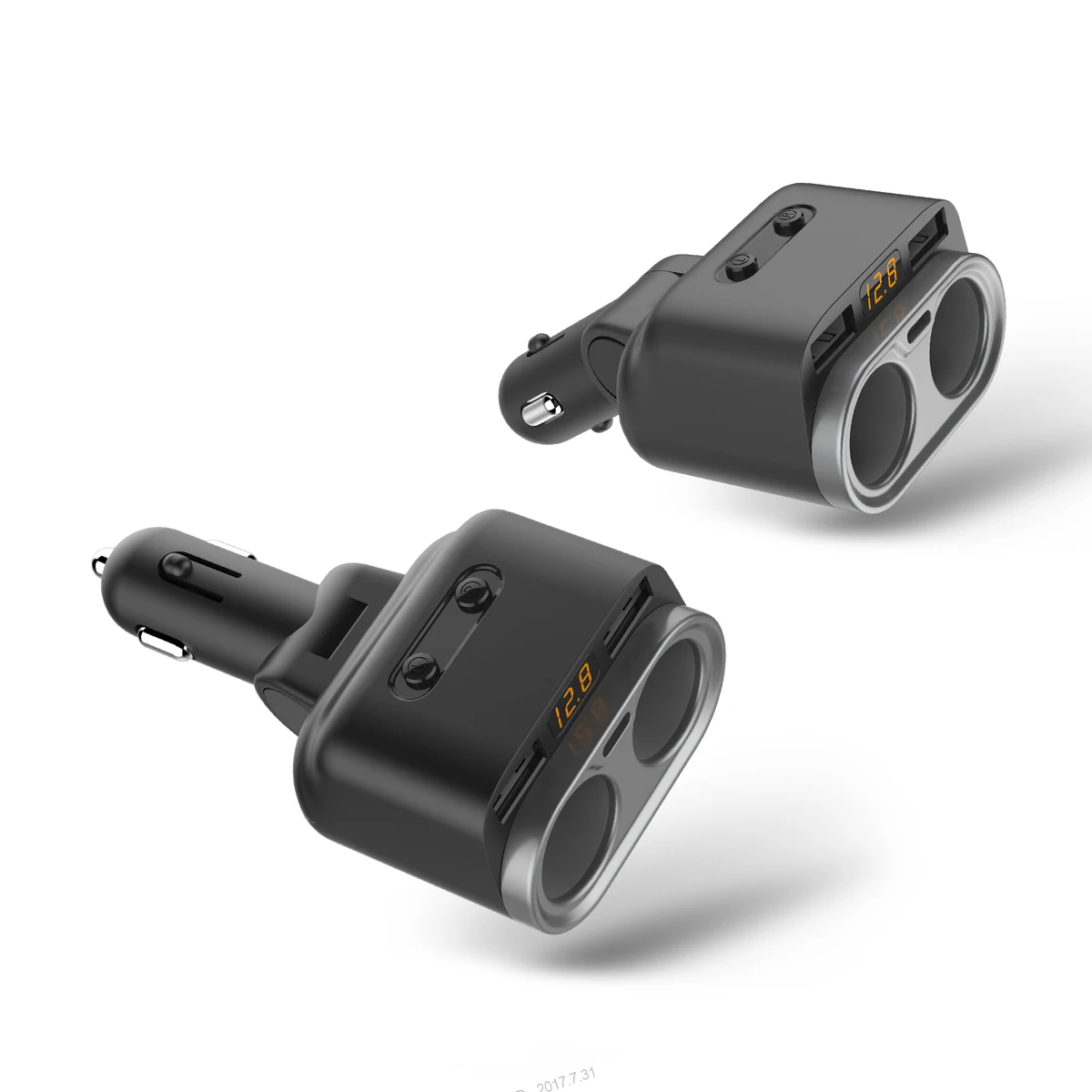 С47 12 24 в двойной USB Автомобильное зарядное устройство прикуриватель розетка