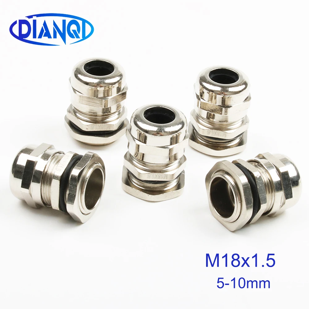 M18 * 1 5 IP68 провода втулки для 10 мм латунные металлические уплотнения кабеля