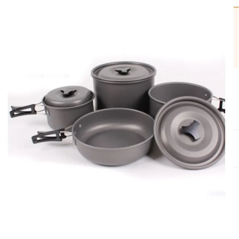 Пособия по кулинарии pots и Кастрюли Набор Открытый Отдых Пеший Туризм Пикник