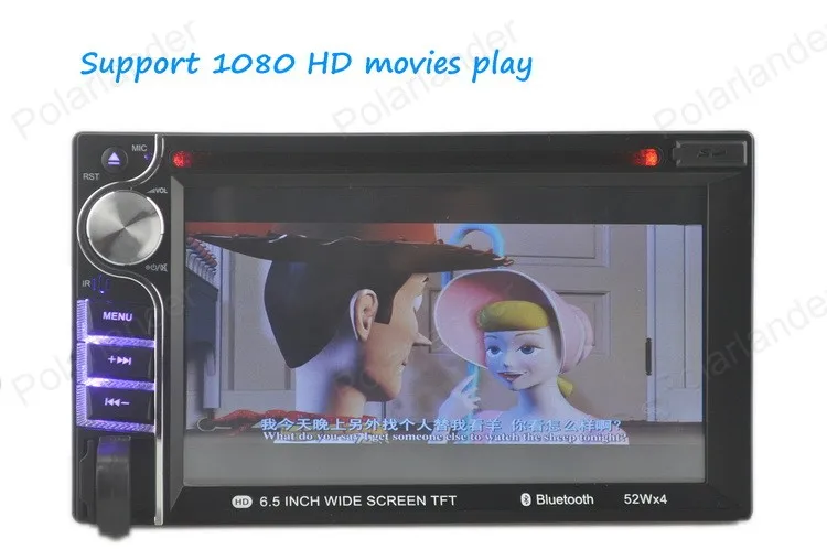7 languages 6.5 inch 2 Din radio cassette playerBluetooth Car Radio Player RDS/FM/AM/MP4/USB/SD DVD MP4 MP5 | Автомобили и