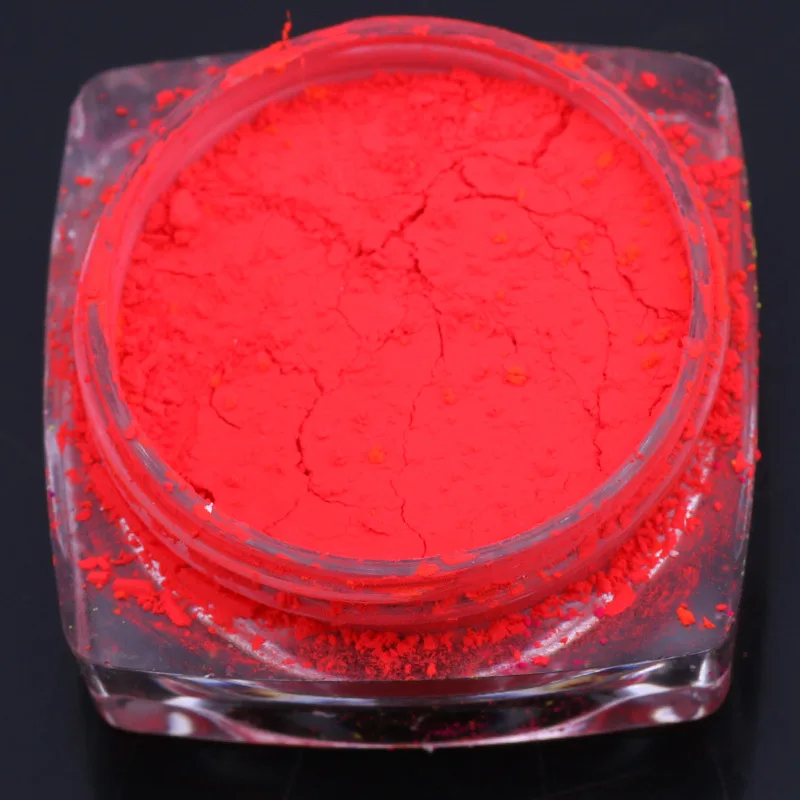 

MYBORMULA 12jars/set Neon Pigment Fluorescence Effect Nail Glitter Powder Nail Polish Dust UV Gel Nail Decorations 12 Colors
