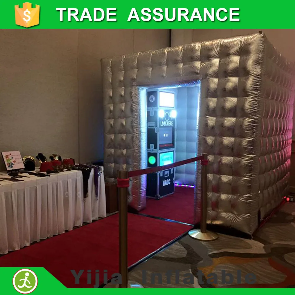 

High quality 10ft inflatable photo booth sliver photobooth for sale