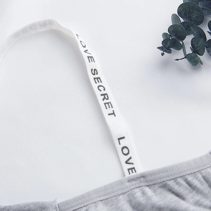 Женское нижнее белье без обода бесшовный бюстгальтер с буквами для фитнеса