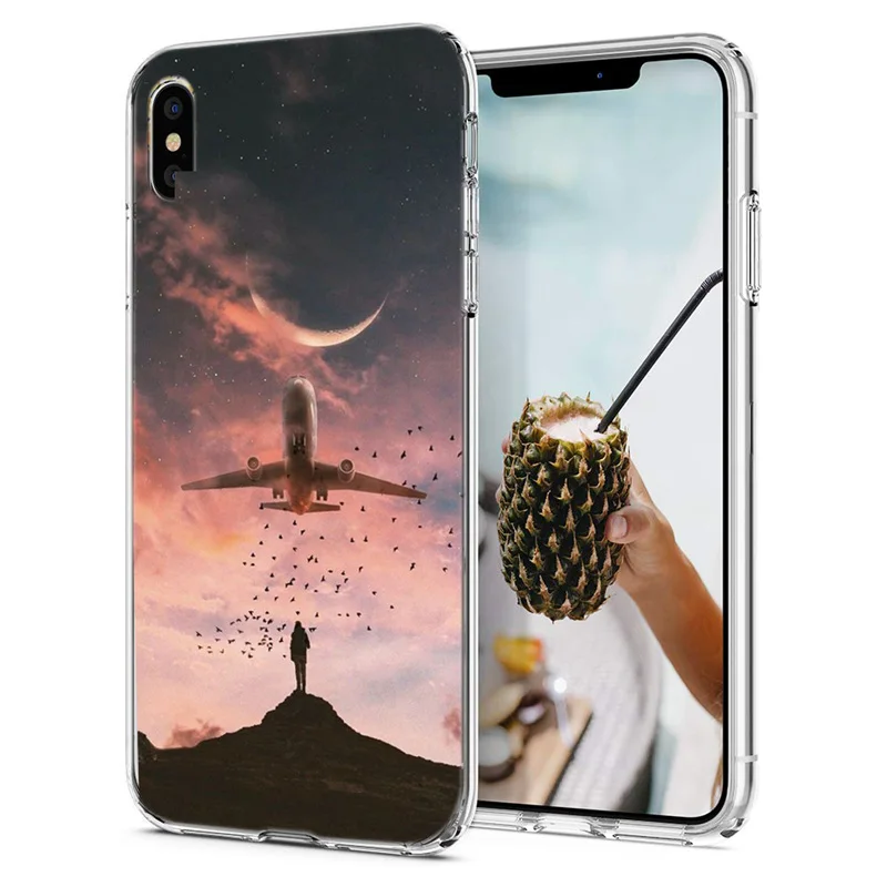 Забавный мягкий чехол из ТПУ для iPhone 7 8 Plus X 6 S прозрачный силиконовый XS Max XR Capa M138 |