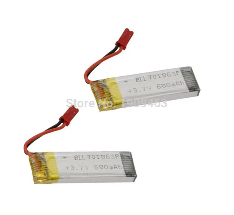

2PCS UDI U817A U818A U818 V959 V929 V222 S032 H07N H07NC H07NL GRC Quadricopter Spare Parts Battery 3.7V 680mAh