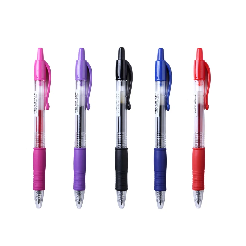 

5PCS Japan PILOT G2-38 Gel Pen / Press Type Gel Pen 0.38MM