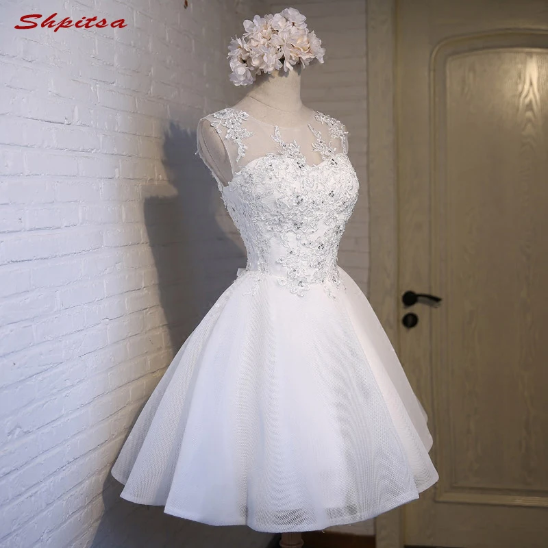 Белое короткое платье для выпускного вечера 8 го класса быстрая доставка