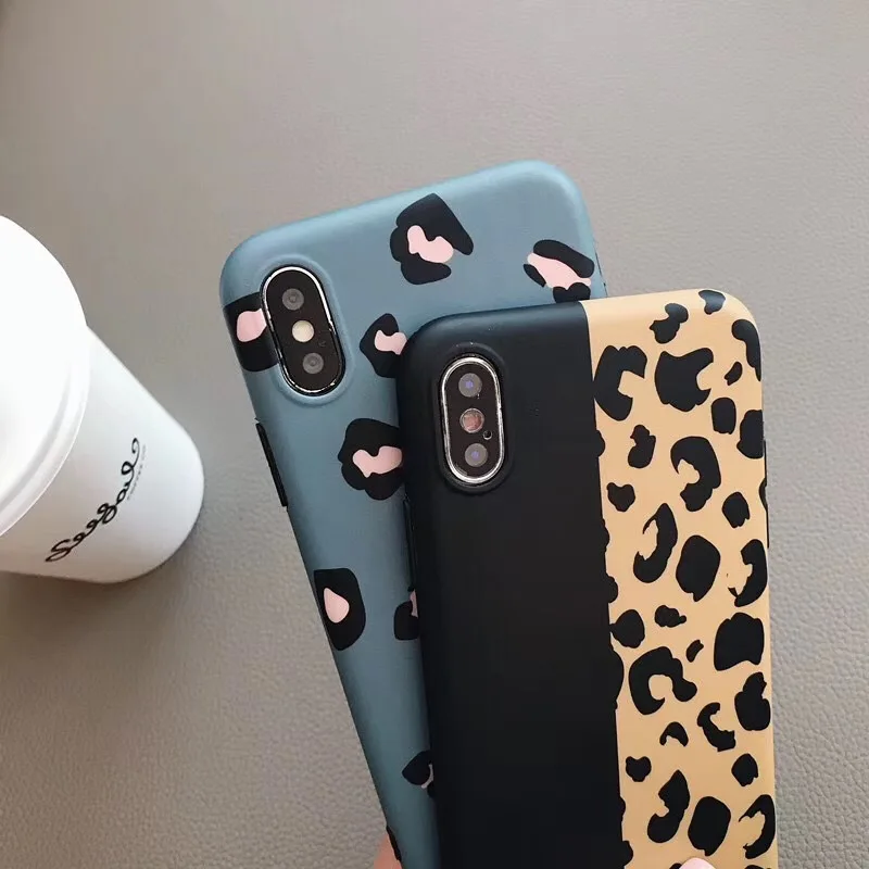 Мода Красочные леопардовый чехол для телефона iphone XS Max XR X 6 6s 7 8 plus задняя крышка