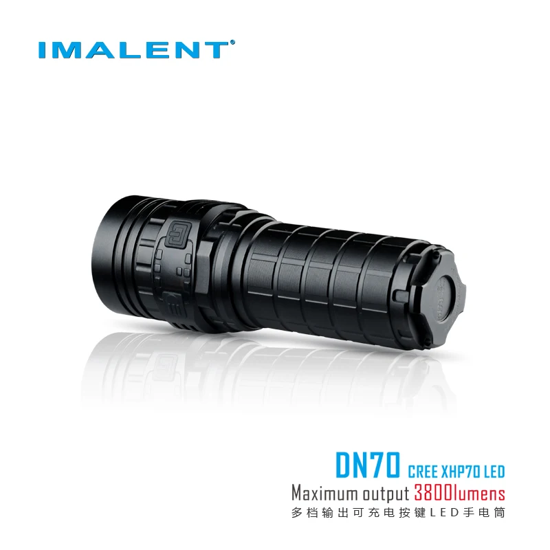 IMALENT DN70 Перезаряжаемые фонарик CREE XHP70 светодиодный O Светодиодный max 3800 люмен 7