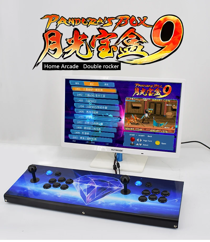Pandora Box 9 S все металлические box 1500 игровой в одном встроенный arcade/2D Видео игры HD
