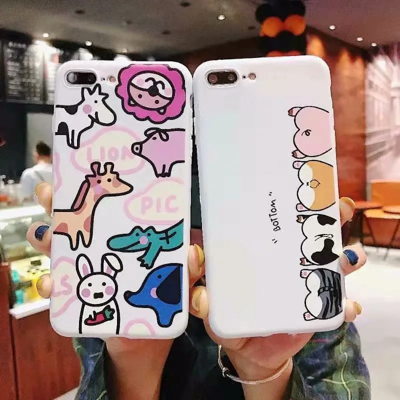 Милый мультфильм силиконовый чехол из мягкого термопластика гель Capinhas Etui для