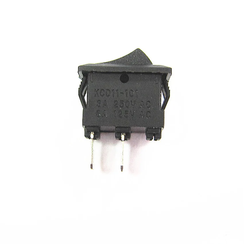 5 шт./компл. нежный кулисный переключатель 10*15 мм AC 3A/250V 6A/125V 2 Pin красные черные ON/OFF