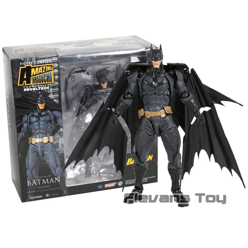 REVO009 box DC Comics Лига Справедливости супергероя Revoltech no.009 Бэтмен фигурку Коллекционная модель игрушки - Цвет: REVO009 box