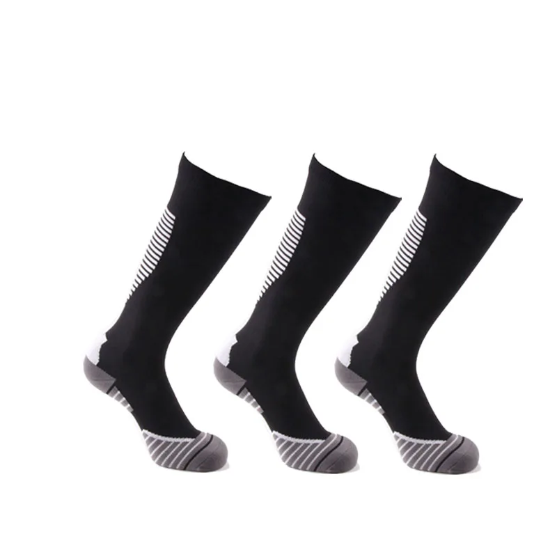 3 pairs White Компрессионные носки Для мужчин и Для женщин 20-30 мм, медсестер, перелет и беременности и родам Беременность и уменьшить дискомфорт и отек носки - Цвет: 3 pairs White