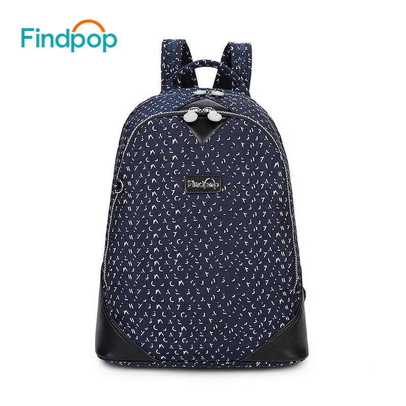 Findpop винтажный рюкзак для женщин 2018 новый дизайн холщовый Mochila водонепроницаемый