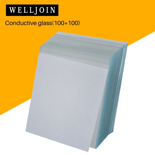 

100x100x2.2mm, less than 15 ohm/sq, 12pcs Lab Transparent Conductive Glass Fluorine Doped Tin Oxide (FTO) Coated Glass