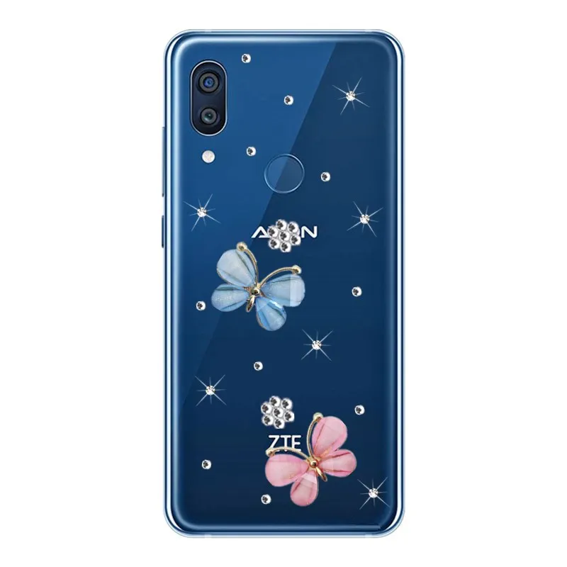 Для ZTE Nubia Z18 Z17 mini Z11 Z9 Crystal Bling чехол для телефона Axon 7 7S M2 lite N3 N2 N1 со стразами |