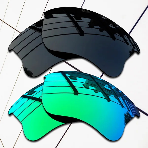 Black and Green Wholesale E.O.S Polarized Replacement Lenses for Oakley Half Jacket 2.0 XL Sunglasses- Varieties Colors - Цвет линз: Black and Green