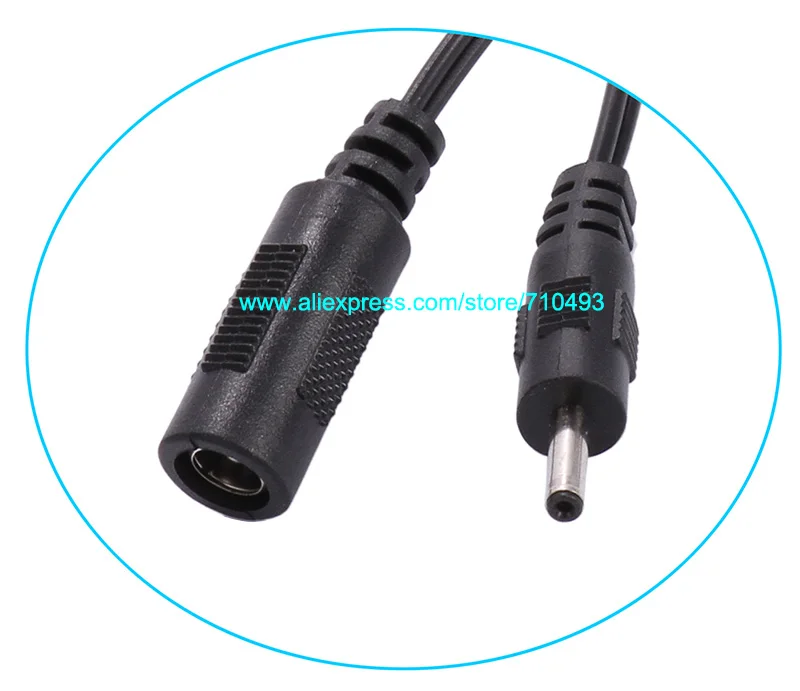 Коннектор-адаптер питания постоянного тока 1 шт. кабель 3 0 мм x штекер 5 2 гнездовой