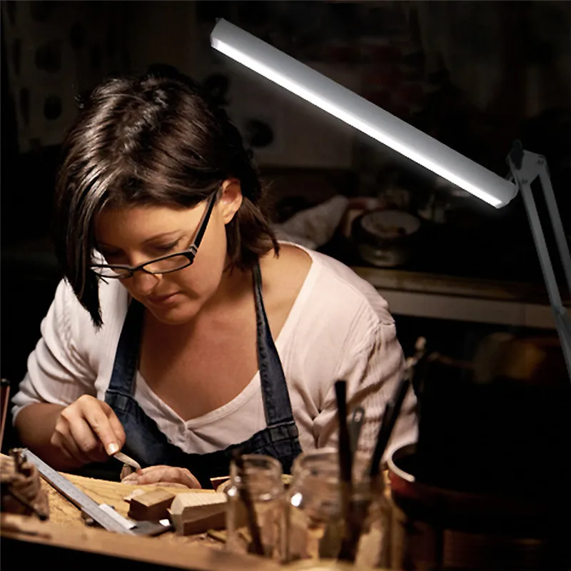 Офисная Светодиодная настольная лампа с питанием от USB гибкая светодиодная для