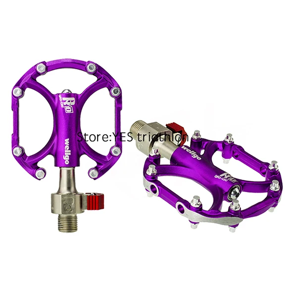 NO8 Wellgo QRD-C247 быстросъемные велосипедные педали для шоссейного велосипеда, сверхлегкие педали для горного велосипеда - Цвет: NO8