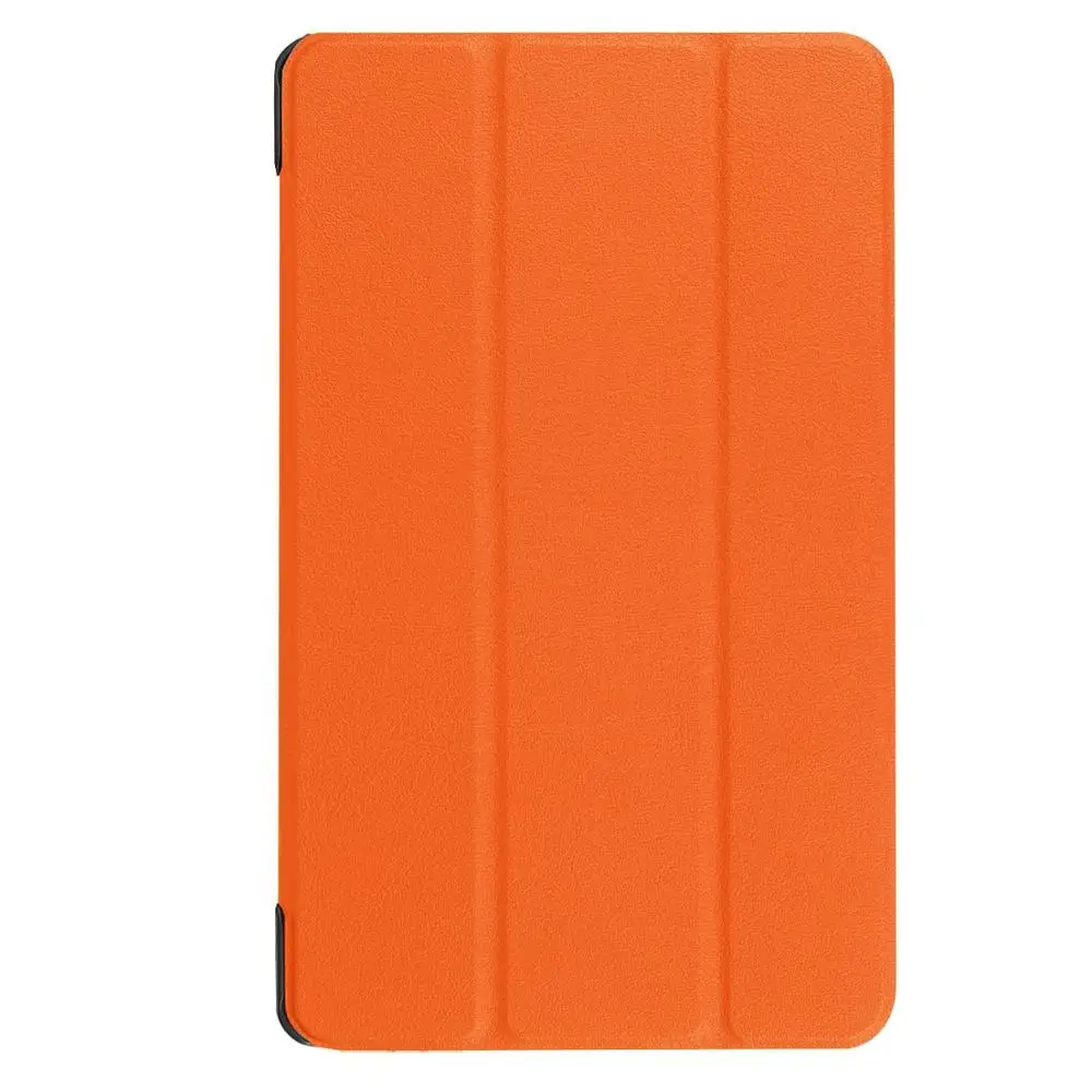 DeepFox чехол-подставка из искусственной кожи для samsung Galaxy Tab A 8,0 SM-T350 T355 P350 P355 чехол для планшета - Цвет: Оранжевый