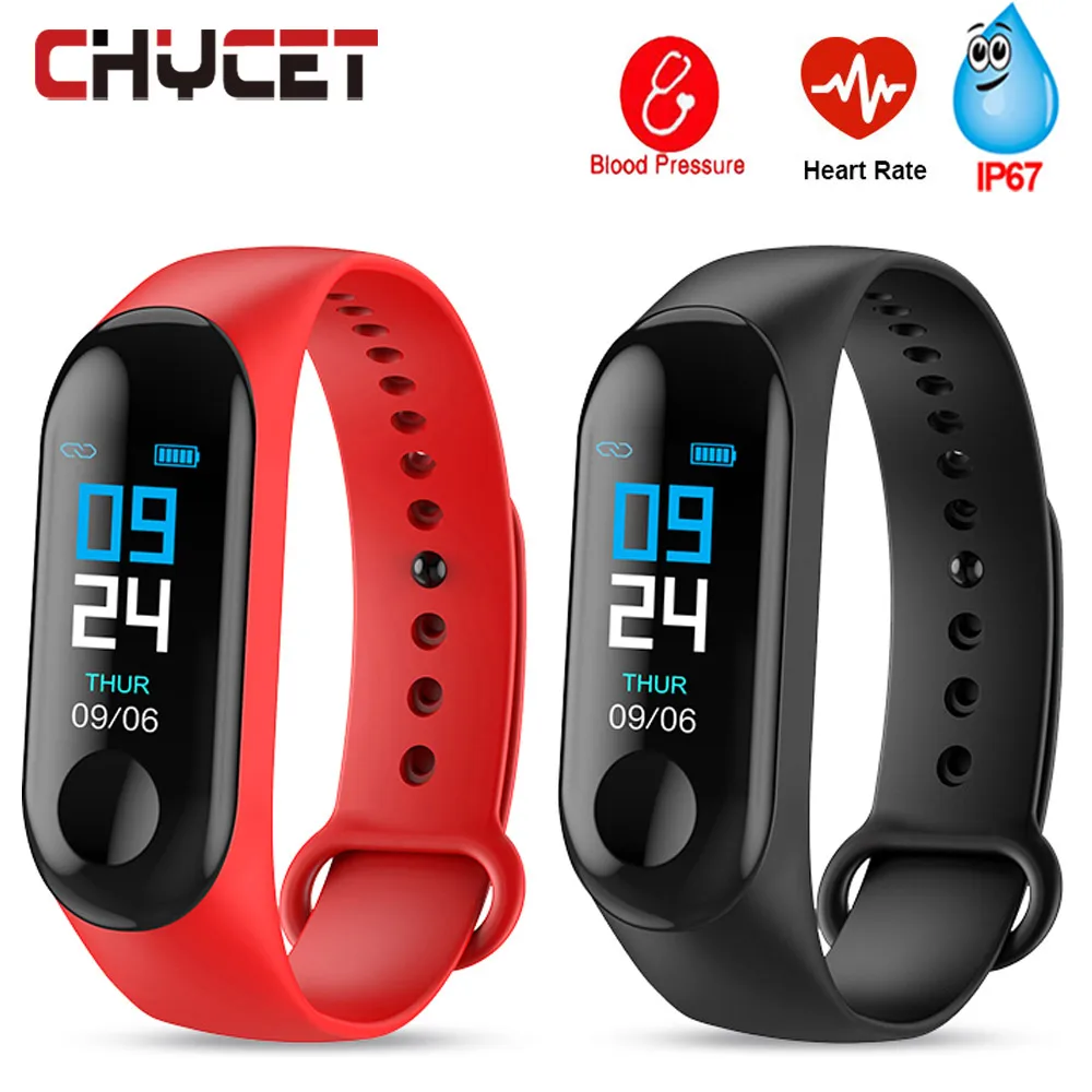 Смарт браслет шагомер фитнес трекер водонепроницаемый IP67 измерение