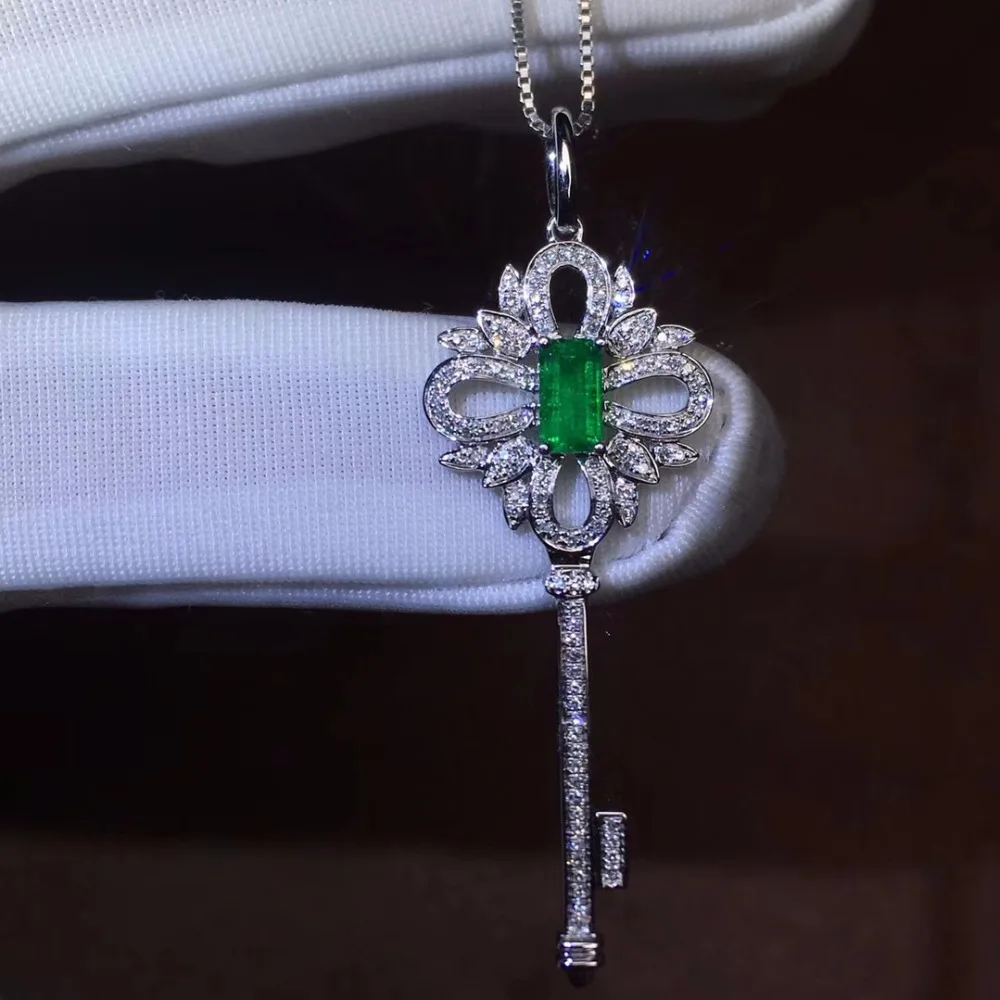 Изящные украшения настоящая Подвеска из 18K золота AU750 G18K подвеска с натуральным
