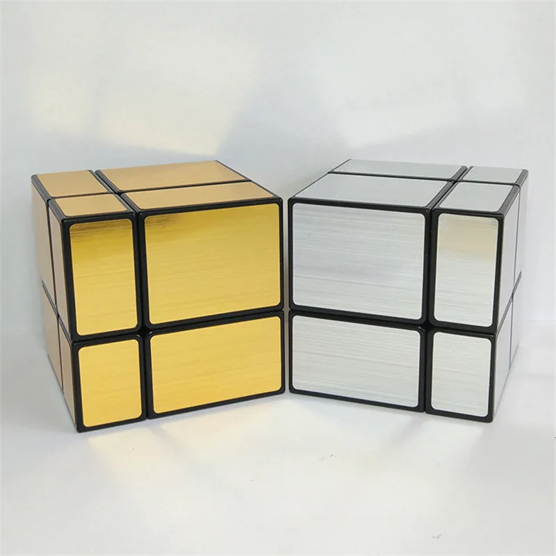 ShengShou 2X2 зеркальный куб с глянцевым покрытием головоломка Twisty Maigic куб обучающий игрушки Cubo Magico Рождественский подарок золото