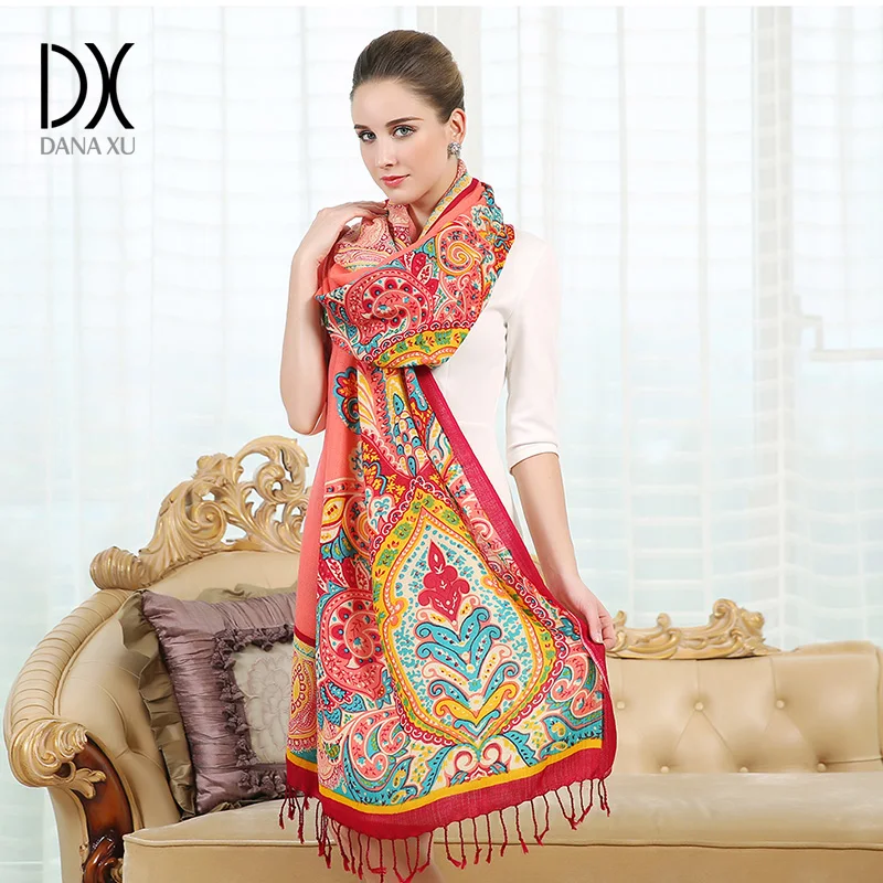 Женское теплое пончо в стиле бохо кашемировый свитер клетку шарфы и палантины