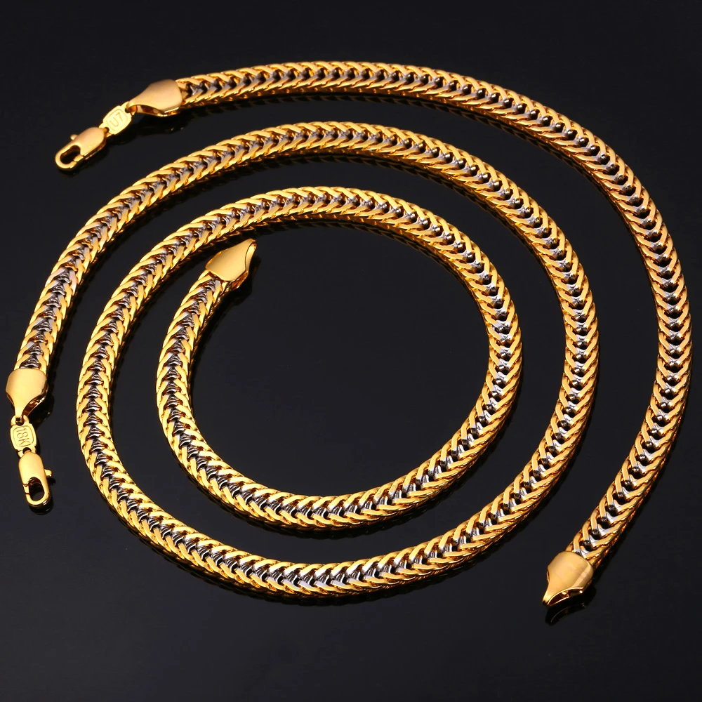 G в стиле панк-рок Стиль 2016 мужское ожерелье браслет комплект ювелирных изделий