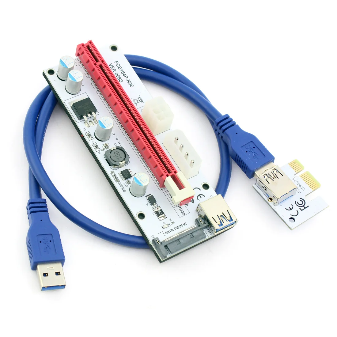 Удлинительный Кабель USB3.0 60 см PCIE 1X к 16X для видеокарты с несколькими портами