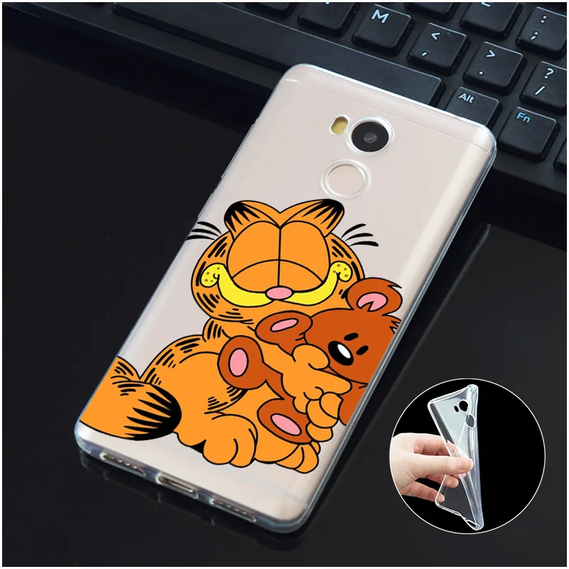 DREAMFOX M496 Garfield Soft TPU Silicone Case Cover For Xiaomi Redmi Note 3 4 5 Plus 3S 4A 4X 5A Pro Global |