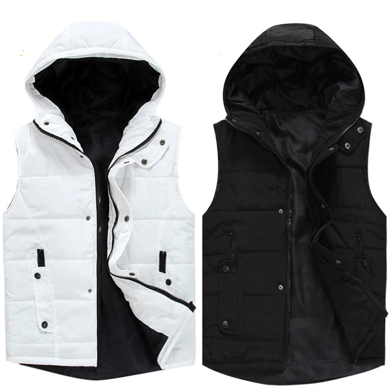 Мужской облегающий жилет Черный Повседневный на осень и зиму 2019|winter vest men|vest menvest