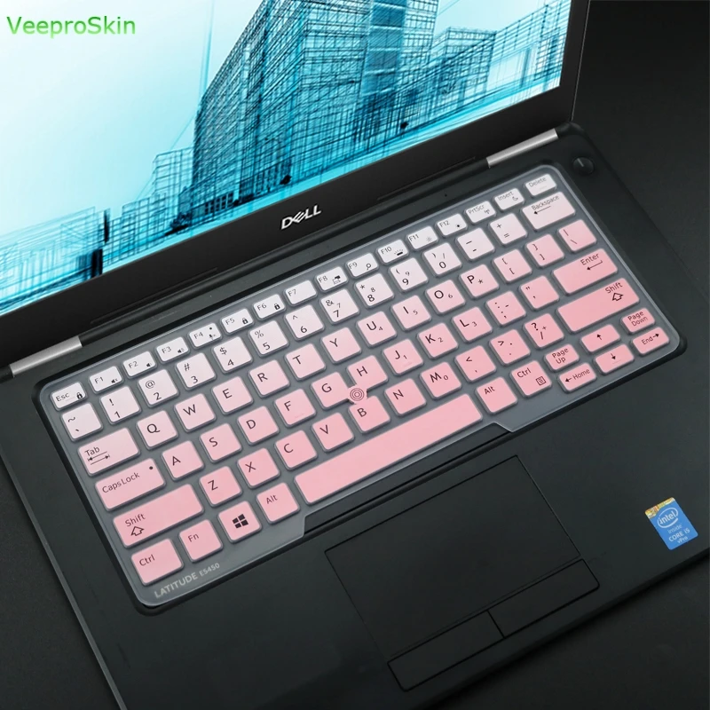 Силиконовая клавиатура для ноутбука кожного покрова для Dell Latitude 14 E7450 7400 7470 5470 5450 5480 5490 5495 7480 14 дюймов