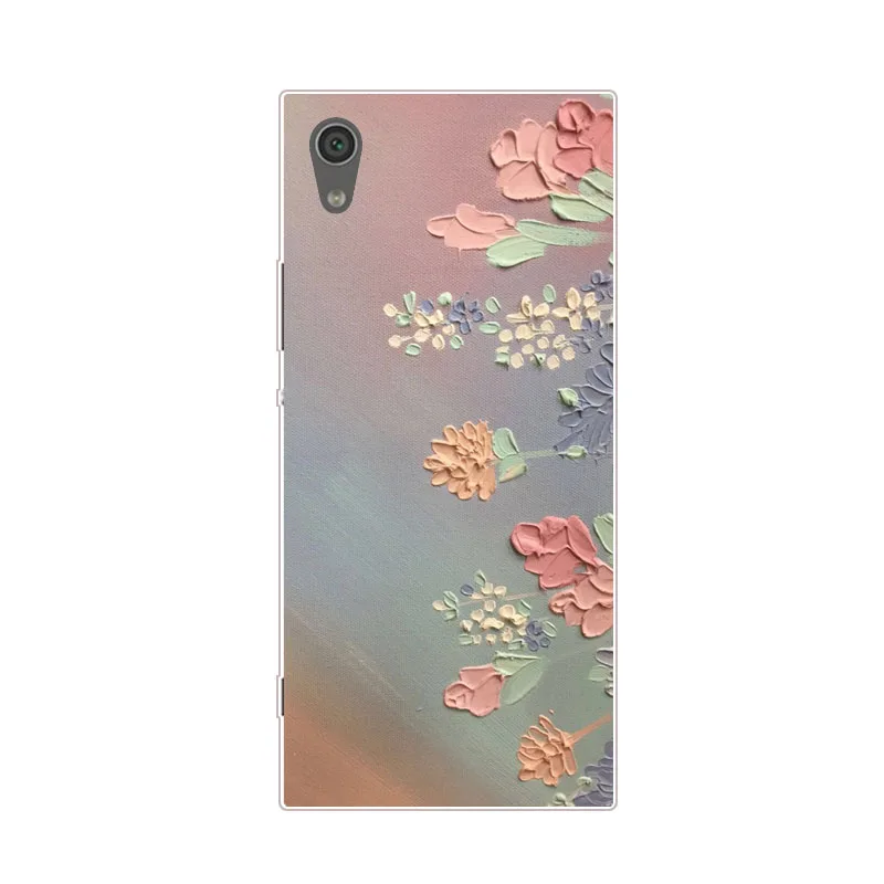 Чехол для sony Xperia Xa1 Plus, силиконовая Мягкая задняя крышка из ТПУ с цветочным рисунком для sony Xperia Xa1, ультразащитные чехлы для телефонов