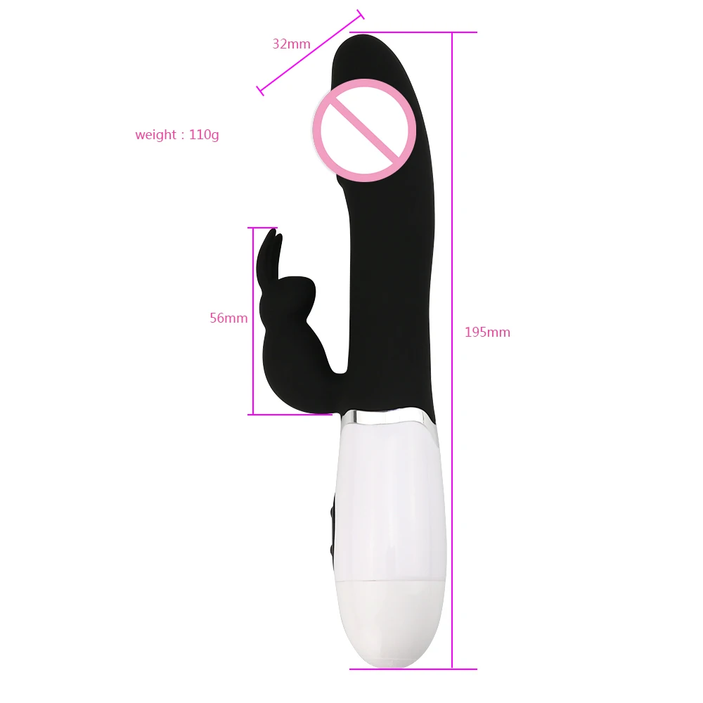 Мужской фаллоимитатор с 10 скоростями G Spot Rabbit вибратор двойной вибрацией силикон