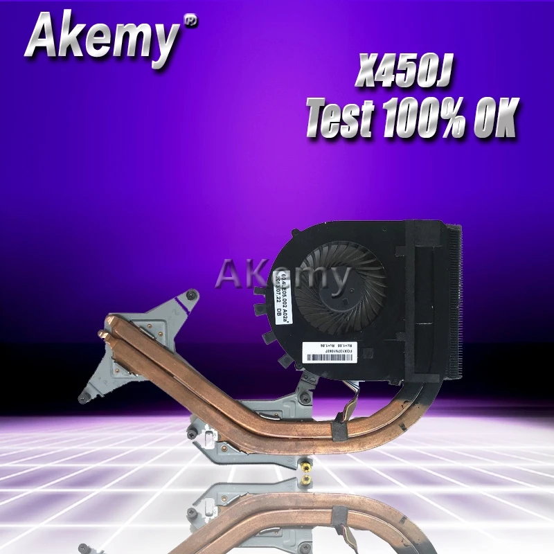 Akemy для ASUS F450 K450J A450J F450J K450V D451V X450 A450E X450VE X450J X450JF X450JN ноутбук Процессор радиатора Вентилятор