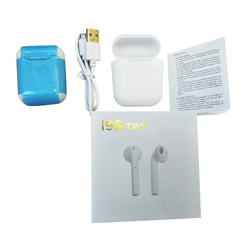 Bluetooth Headset i9S-TWS Twins with Mini Charging Box Wireless Headse't Hands-free Stereo Microphone Universal Headphones |