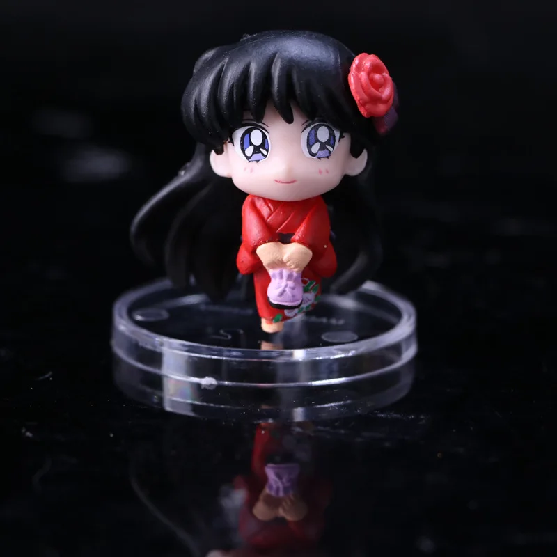 6 шт./лот Аниме кимоно Сейлор Мун фигурки Усаги Sailor Mercury Юпитер Венера Сатурн ПВХ