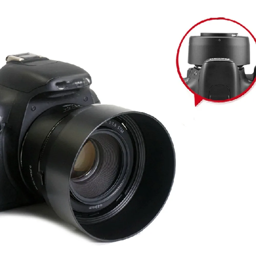 Новинка ES68 ES 68 бленда для объектива камеры Canon EOS EF 50 мм f/1 8 STM Бесплатная доставка 49