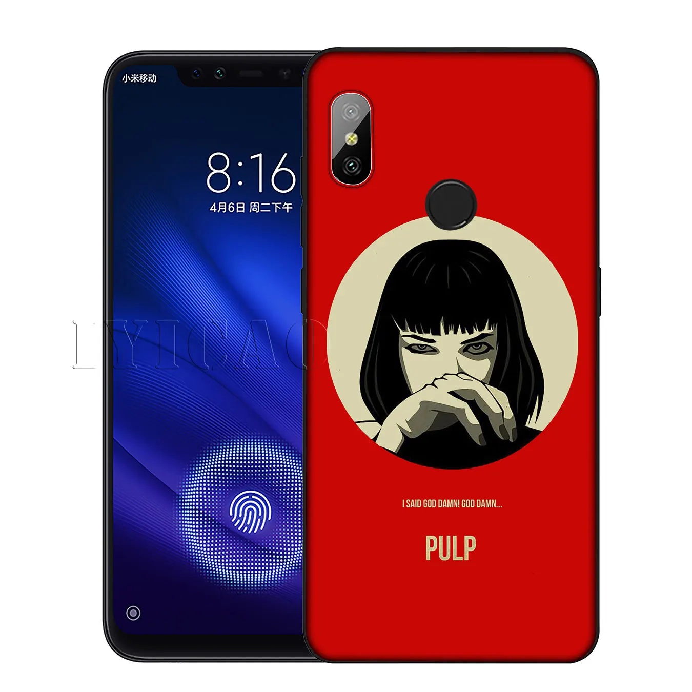 Силиконовый мягкий чехол IYICAO для Xiaomi Redmi 6A 5A Note 8 7 4X5 Plus 6 Pro, черный чехол из ТПУ