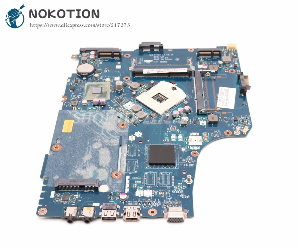 

NOKOTION P7YE0 LA-6911P Laptop motherboard For Acer aspire 7750 7750Z MAIN BOARD HM65 UMA DDR3 MBRN802001 MB.RN802.001