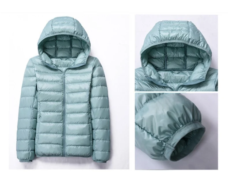 SEDUTMO зимние куртки размера плюс 4XL, женские пуховики, ультра-светильник, пальто на утином пуху, короткая куртка с капюшоном, весенние парки ED658