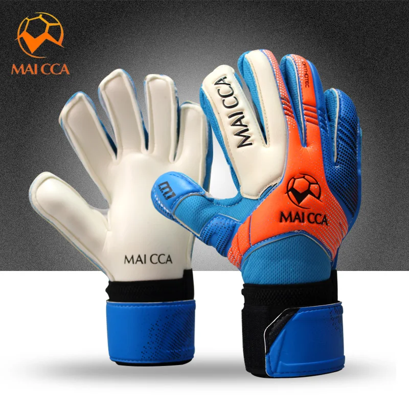Профессиональные вратарские перчатки защита пальцев утолщенные латексные футбольные вратарские перчатки 5#6#7